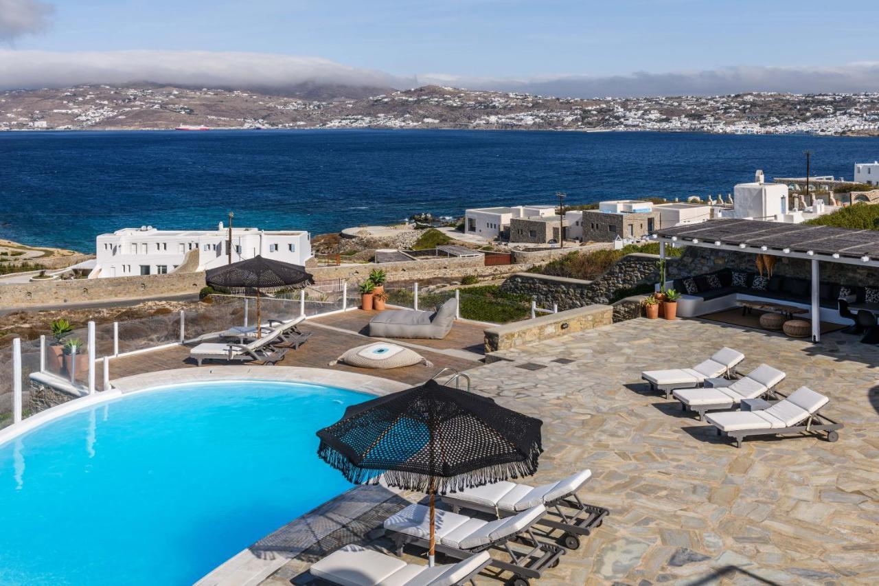 Cosset Villa Bohochic Sea&Harbourview And Sunset By One-Villas Ornos (Mykonos) Exterior foto