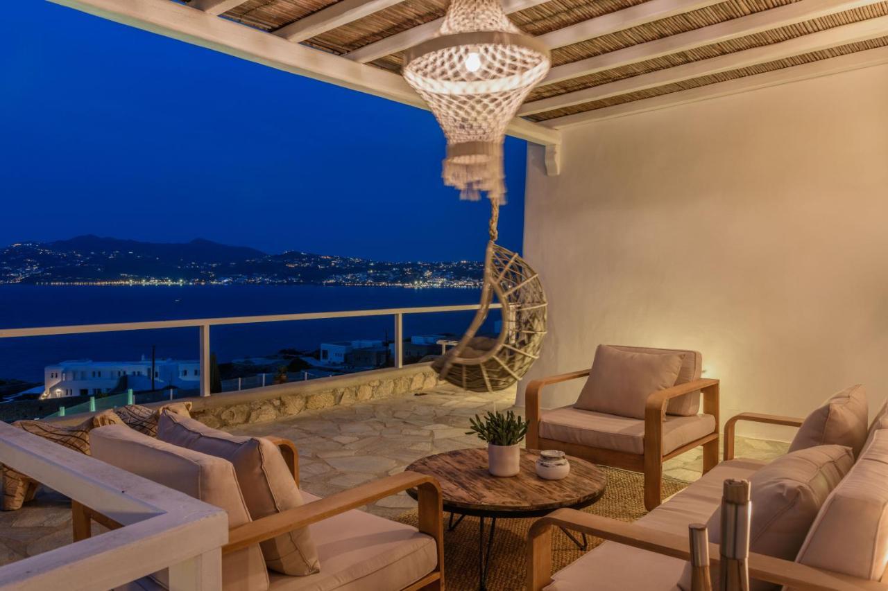 Cosset Villa Bohochic Sea&Harbourview And Sunset By One-Villas Ornos (Mykonos) Exterior foto