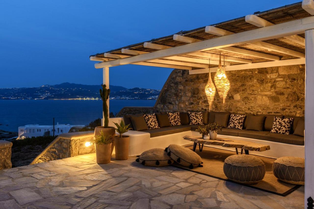 Cosset Villa Bohochic Sea&Harbourview And Sunset By One-Villas Ornos (Mykonos) Exterior foto