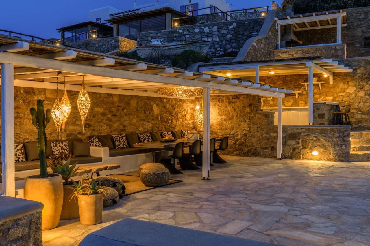 Cosset Villa Bohochic Sea&Harbourview And Sunset By One-Villas Ornos (Mykonos) Exterior foto