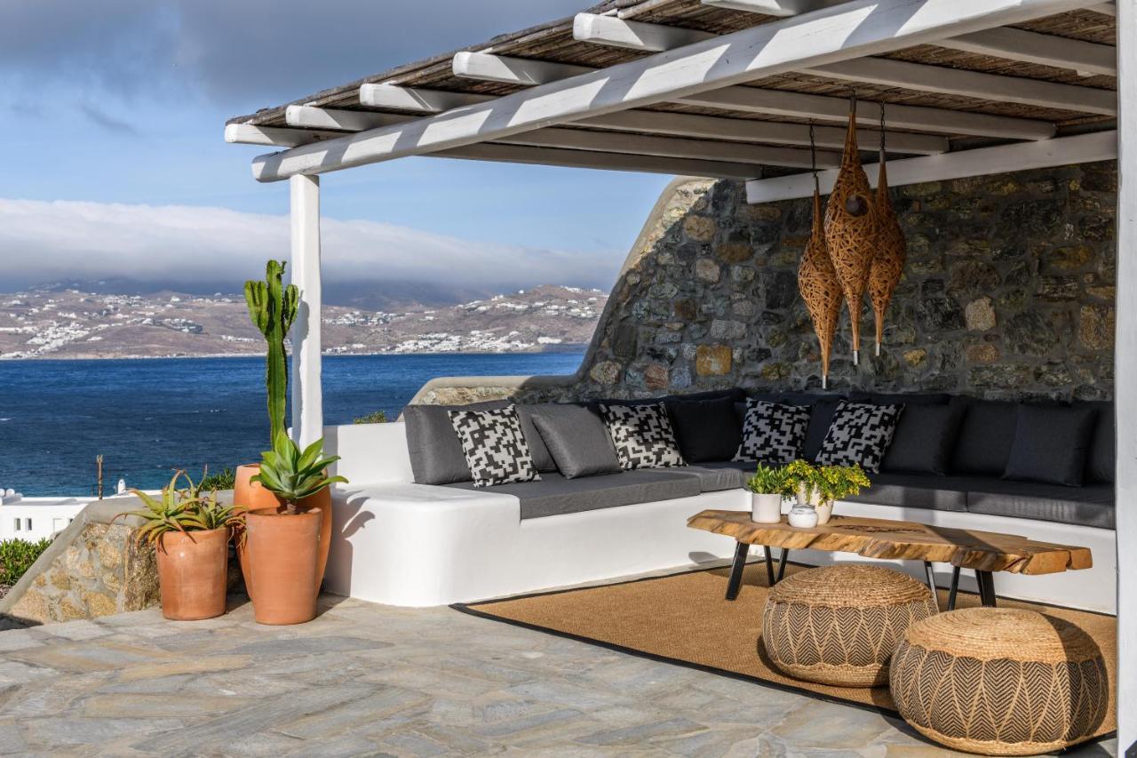 Cosset Villa Bohochic Sea&Harbourview And Sunset By One-Villas Ornos (Mykonos) Exterior foto