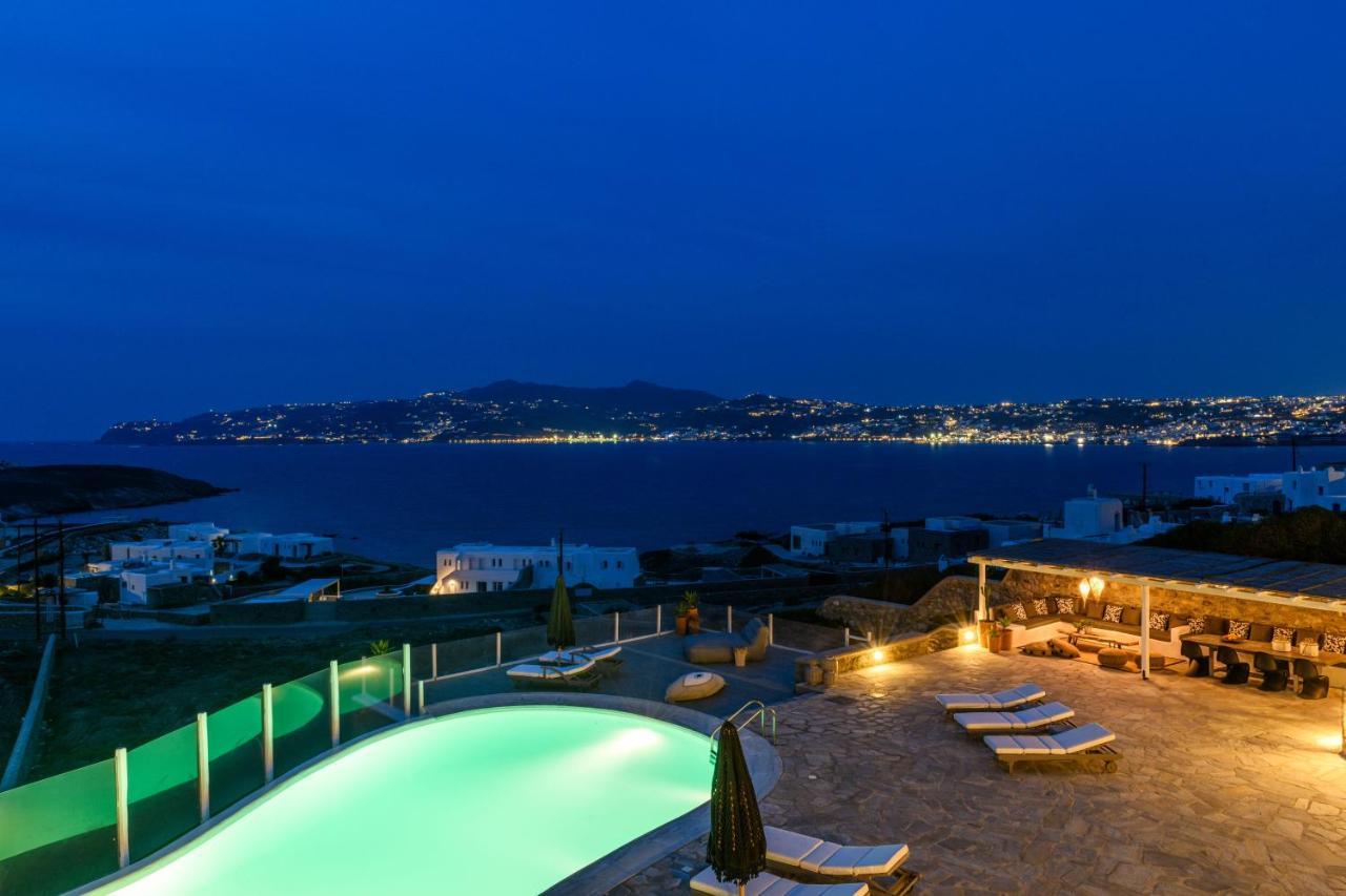 Cosset Villa Bohochic Sea&Harbourview And Sunset By One-Villas Ornos (Mykonos) Exterior foto