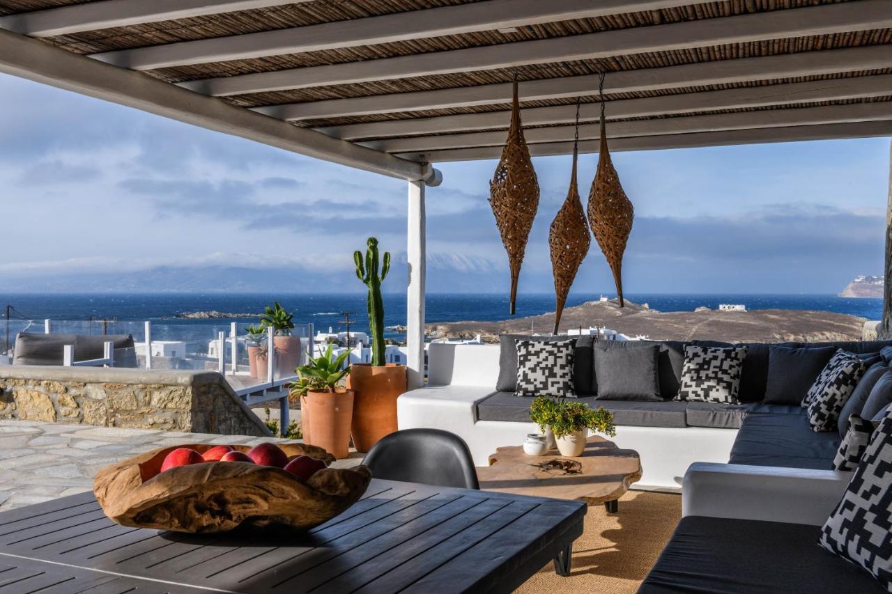 Cosset Villa Bohochic Sea&Harbourview And Sunset By One-Villas Ornos (Mykonos) Exterior foto