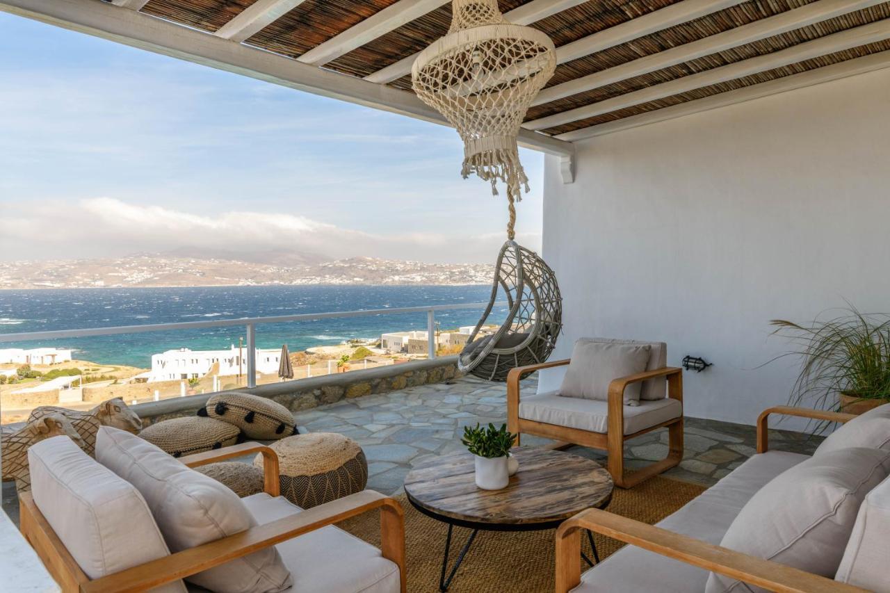 Cosset Villa Bohochic Sea&Harbourview And Sunset By One-Villas Ornos (Mykonos) Exterior foto