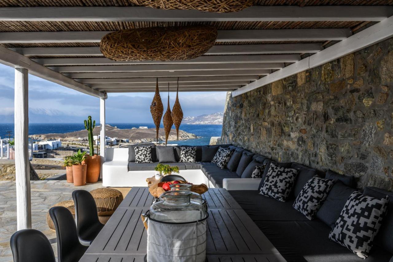 Cosset Villa Bohochic Sea&Harbourview And Sunset By One-Villas Ornos (Mykonos) Exterior foto